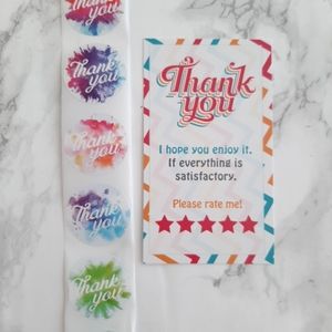 Thank You Cards and stickers